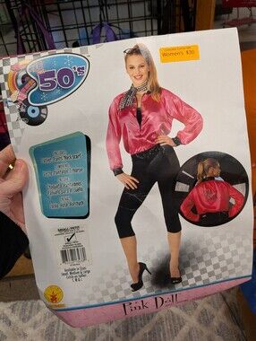 New Women's Small Grease Pink Ladies Costume